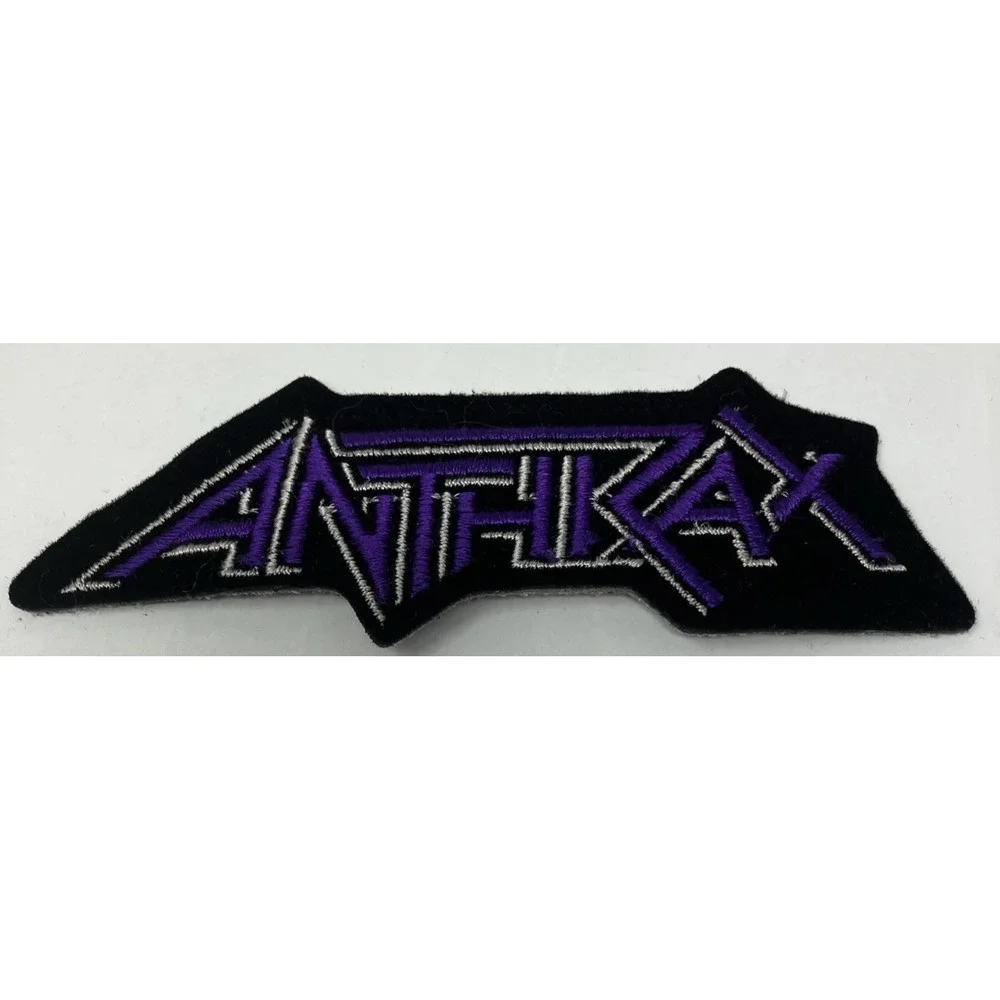 Vtg 90's Rock Band Applique Embroidered Patch Lot of 5 Poison Genesis Anthrax ++